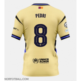 Billige Fotballdrakt Barcelona Pedri Gonzalez #8 Replika Bortedrakt 2025-26 Kortermet